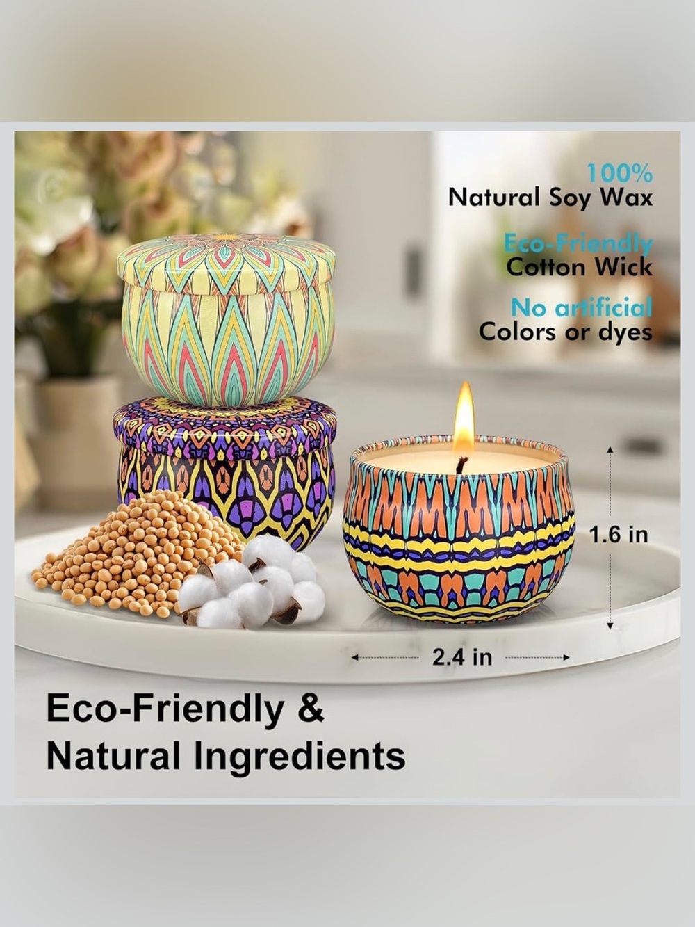 Bohemian Style Soy Mini Candles - Picture 4 of 4